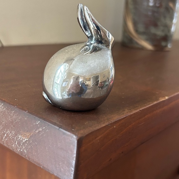 🐇 Vintage Dansk Silver Plated Miniature Bunny 🐰 paperweight, Home Decor - Picture 4 of 7